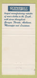 Matchbook Cover - Schwobilt Men's Clothes 30 Strike