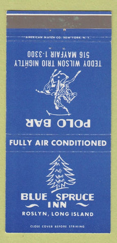Matchbook Cover - Blue Spruce Inn Roslyn LI NY Polo Bar 30 Strike