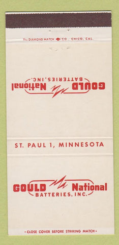 Matchbook Cover - Gould National Batteries St Paul MN 30 Strike