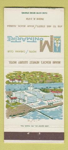 Matchbook Cover - Hotel Montmartre Miami Beach FL 30 Strike