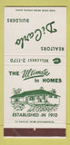 Matchbook Cover - Di Caro Real Estate Builders  30 Strike