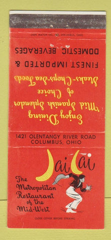 Matchbook Cover - Jai Lai Restaurant Columbus OH 30 Strike