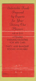 Matchbook Cover - Jai Lai Restaurant Columbus OH 30 Strike