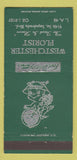 Matchbook Cover - Westchester Florist Flowers Los Angeles CA GREEN 30 Strike