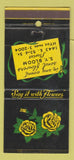 Matchbook Cover - SY Bloom Flowers Chicago IL 30 Strike