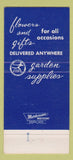 Matchbook Cover - Weingartner Florist flowers New Castle PA 30 Strike