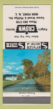 Matchbook Cover - Pagie's Crown oil gas? High Point NC 30 Strike