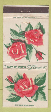 Matchbook Cover - Butz Flowers New Castle PA 30 Strike