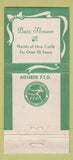 Matchbook Cover - Butz Flowers New Castle PA 30 Strike