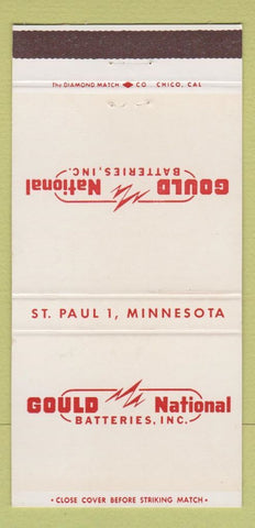 Matchbook Cover - Gould National Batteries St Paul MN 30 Strike