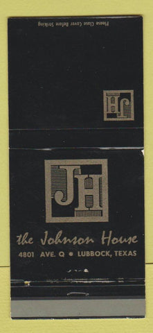 Matchbook Cover - Johnson House Lubbock TX WEAR 30 Strike