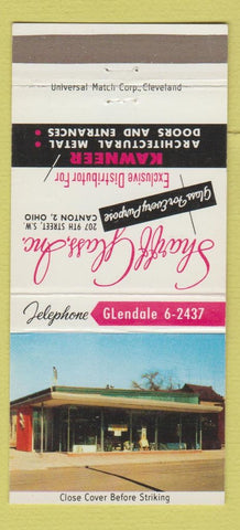 Matchbook Cover - Sharff Glass Canton OH 30 Strike
