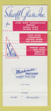 Matchbook Cover - Sharff Glass Canton OH 30 Strike