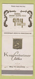 Matchbook Cover Belman's Hub Kuppenheimer Men's Clothes Tacoma WA WEAR 30 Strike