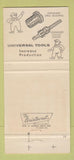 Matchbook Cover - Universal Engineering Frankenmuth MI 30 Strike