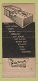 Matchbook Cover - Industrial Steel Fabrications Jackson MI 30 Strike