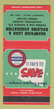 Matchbook Cover - Champaign Loan & Building Association IL 30 Strike