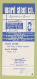 Matchbook Cover - Ward Steel Cambridge MA 30 Strike