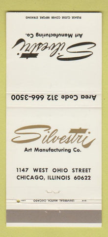 Matchbook Cover - Silvestri Art Manufacturing Chicago IL 30 Strike