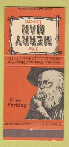 Matchbook Cover - Merry Man Tavern Sheraton Akron OH 30 Strike