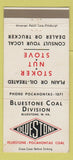Matchbook Cover - Bluestone Coal WV 30 Strike