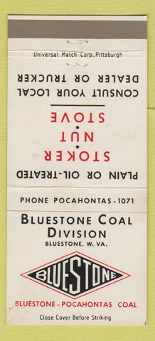 Matchbook Cover - Bluestone Coal WV 30 Strike