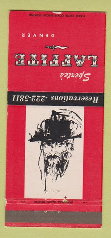 Matchbook Cover - Sperte's Laffite Denver Colorado 30 Strike