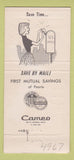 Matchbook Cover - First Mutual Savings Peoria IL 30 Strike