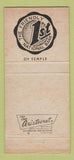 Matchbook Cover - First National Bank Temple TX 30 Strike