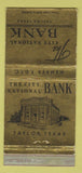 Matchbook Cover - City National Bank Taylor TX WORN 30 Strike