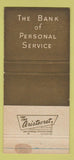Matchbook Cover - City National Bank Taylor TX WORN 30 Strike