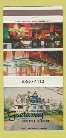 Matchbook Cover - Gaetaway Restaurant Bayshore LI NY 30 Strike