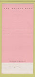 Matchbook Cover - The Golden Door JFK Airport 30 Strike