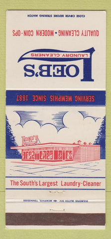 Matchbook Cover - Loeb's Laundry Cleaners Memphis TN 30 Strike