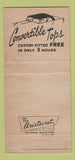 Matchbook Cover - Rayco Auto Seat Covers Convertible Tops Milwaukee WI 30 Strike