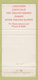 Matchbook Cover - Chez Vito Restaurant New York City 30 Strike