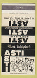 Matchbook Cover - Asti Restaurant New York City 30 Strike