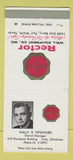 Matchbook Cover - Rector Well Equipment Wally Tipsword Tulsa OK 30 Strike