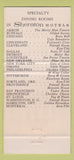 Matchbook Cover - Cafe Caprice Sheraton Cadillac Hotel Detroit MI 30 Strike