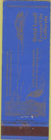 Matchbook Cover - Hotel Lauff Crescent City CA