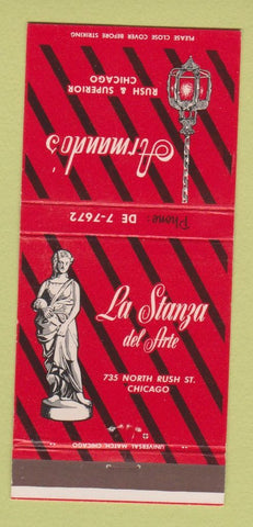 Matchbook Cover - Armando's Restaurant Chicago IL La Stanza del Arte 30 Strike