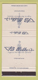 Matchbook Cover - Pat Walker's Figure Salons Los Angeles Pasadena CA 30 Strike