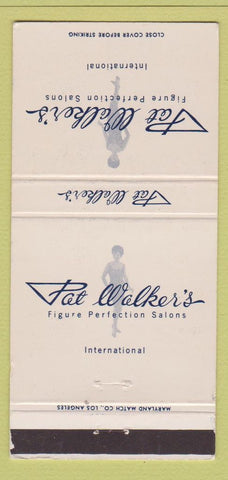 Matchbook Cover - Pat Walker's Figure Salons Los Angeles Pasadena CA 30 Strike