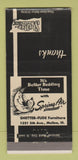 Matchbook Cover - Shetter Fude Furniture beds Moline IL 30 Strike