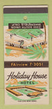 Matchbook Cover - Holiday House Hotel Bakersfield CA 30 Strike