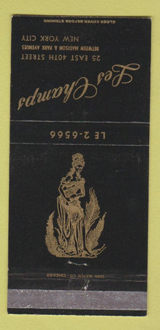 Matchbook Cover - Les Champs New York City girlie restaurant 30 Strike