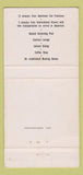 Matchbook Cover - International Inn San Francisco CA 30 Strike