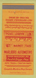 Matchbook Cover - Marlboro Auto Parts Upper Marlboro MD 30 Strike
