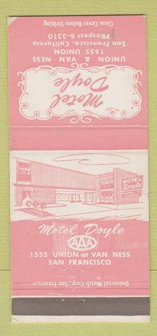 Matchbook Cover - Motel Doyle San Francisco CA WEAR 30 Strike