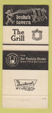 Matchbook Cover Sir Francis Drake Hotel San Francisco CA Starlite Roof 30 Strike